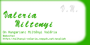 valeria miltenyi business card